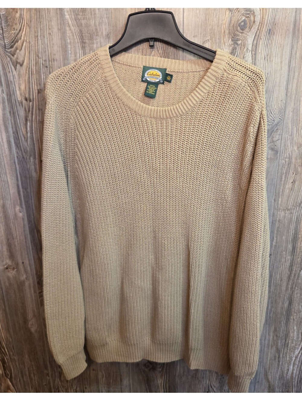 Cabela's Ribbed Henley Heavy Knit Sweater Pullover Made in Australia Size 2XL